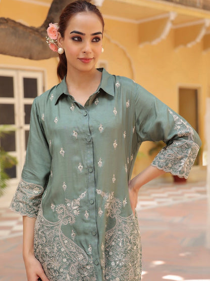 Women Embroidered Co-ord Set