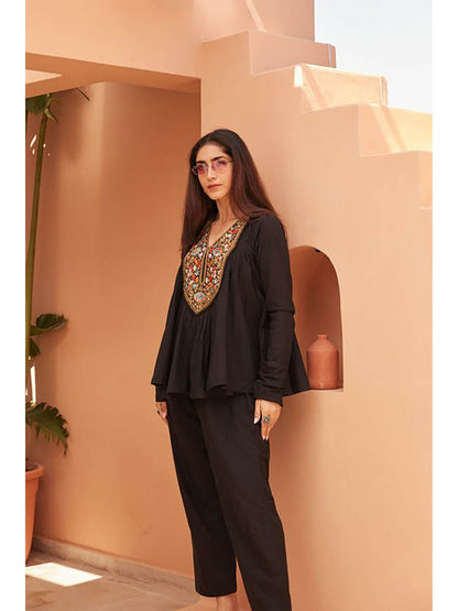 Mann BlackCo-Ord Set