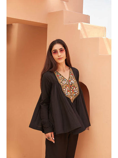 Mann BlackCo-Ord Set