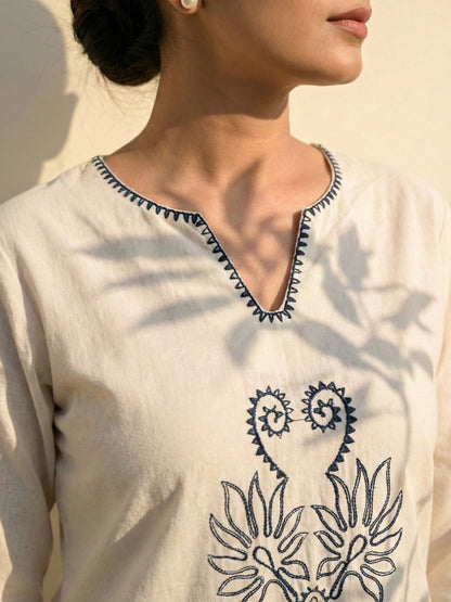 Embroidered Tunic with Trousers