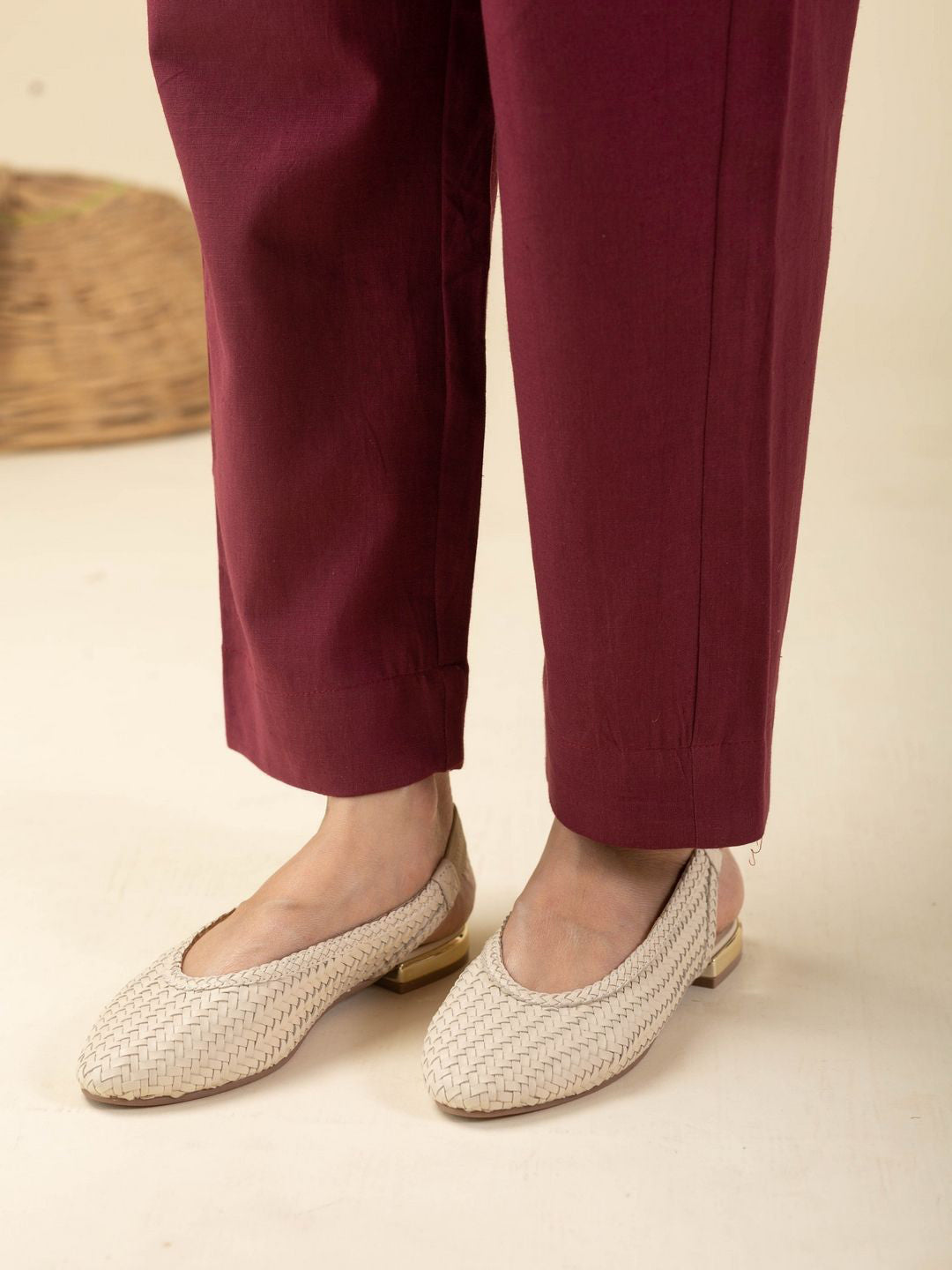 Printed Shirt Collar Shirt With Trousers