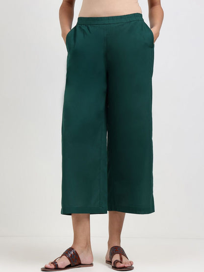 Floral-Printed Cotton V-Neck Top With Trouser Co-Ords