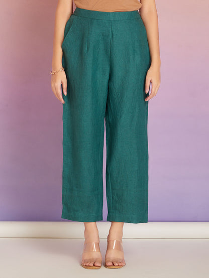 Blue Green Ombre Dyed Cotton Patch Work Co-ord Set - Set of 2