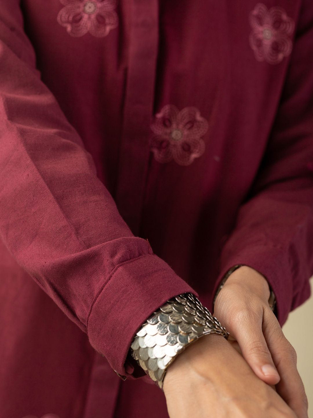 Printed Shirt Collar Shirt With Trousers