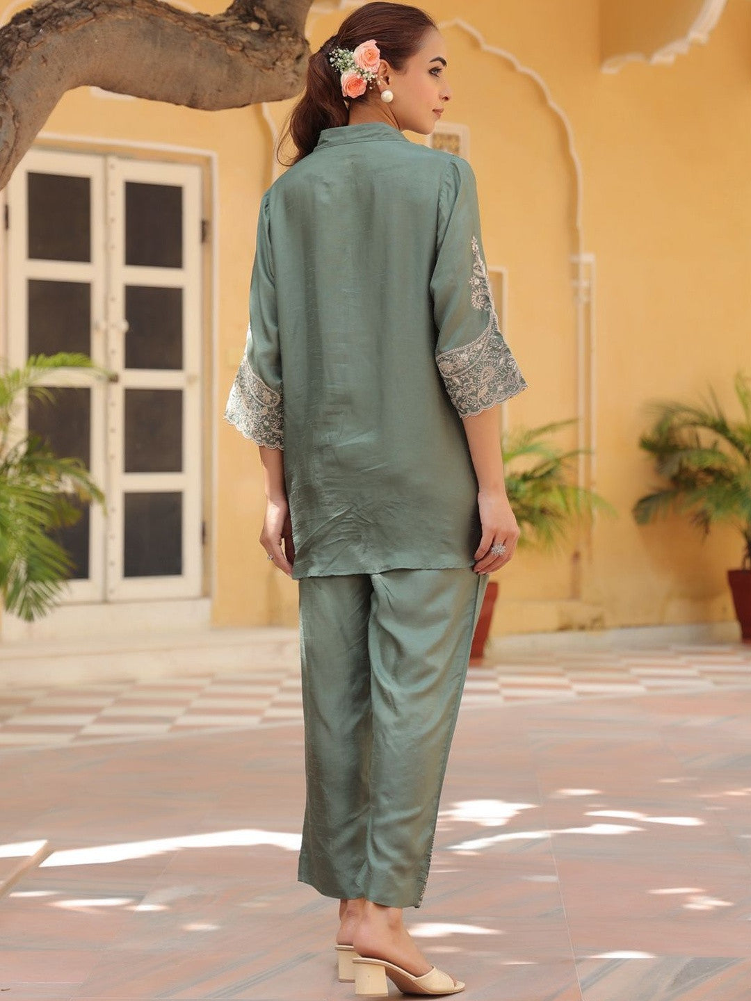 Women Embroidered Co-ord Set